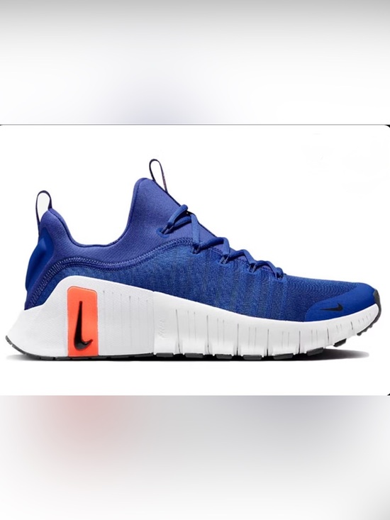 Nike Shoes - Nike  | Free Metcon 6 training shoes Blue w/ orange accents | 9.5 | Like New